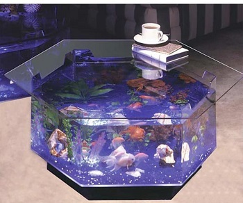 Midwest Octagon Table Aquarium
