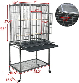 Super Deal 53 Inch Rolling Cage
