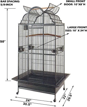 A&E Cage Co Platinum Bird Cage