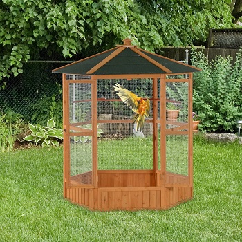 BEST WOODEN LOVE BIRD CAGE