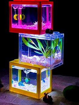Baoblaze Mini Fish Tank