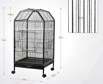 Ibnotuiy Parakeet Bird Cage