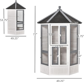 PawHut 72 Aviary Bird Cage