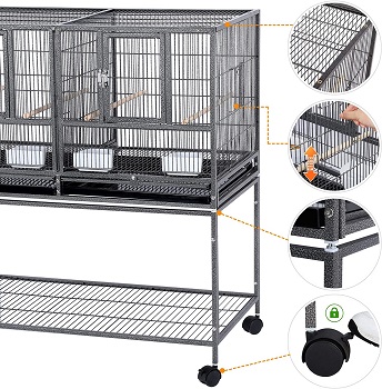 Yaheetech 2 Stackable Breeding Cages