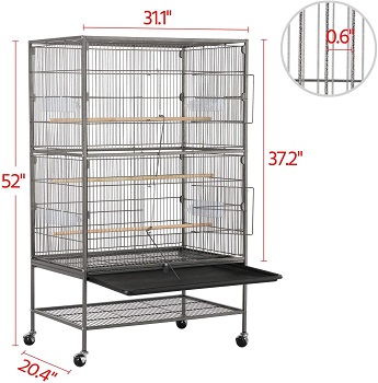 Yaheetech 52 Wrought Iron Cage