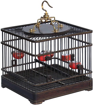 BEST HANGING DECORATIVE WOODEN BIRD CAGE