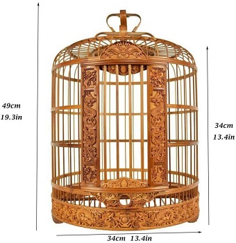 Kuandarm Wooden Bird Cage