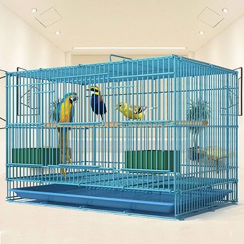 Yyds Wrought Iron Blue Cage For Birds
