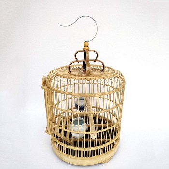 Znzn Bamboo Handmade Decor Bird Cage