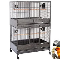 Mcage Double Stacked Bird Cage