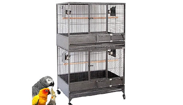 Mcage Double Stacking Cat Proof Bird Cage