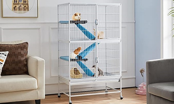 Yaheetech Rolling Double Story Cage