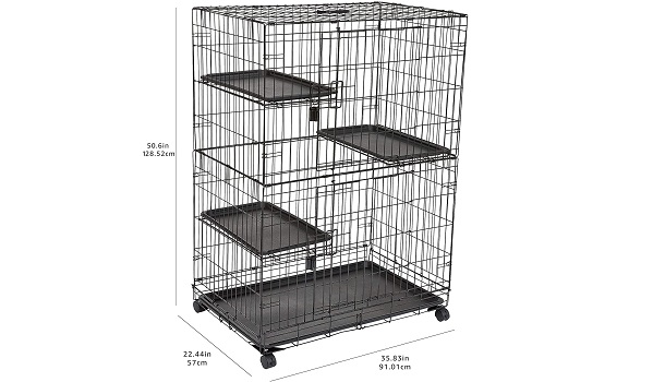 amazon basic large 3 tier cage for small animals