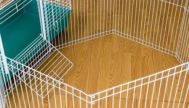 playpen with cage
