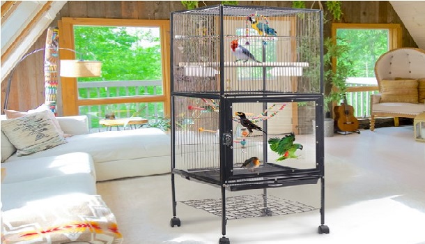 Ikayaa Tall Bird Cage